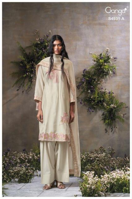 Ganga kritvya 4931 wholesale dealers in silk dress materials in kerala textileinfomedia